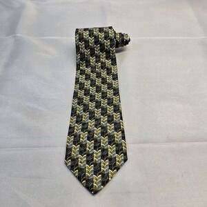 Ermenegildo Zegna Disegno Esculsivo Silk Tie 57.5x3.5‎ Geometric Design